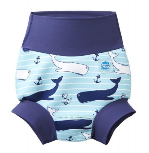 Neoprenowa pieluszka do pływania Happy Nappy wieloryby L