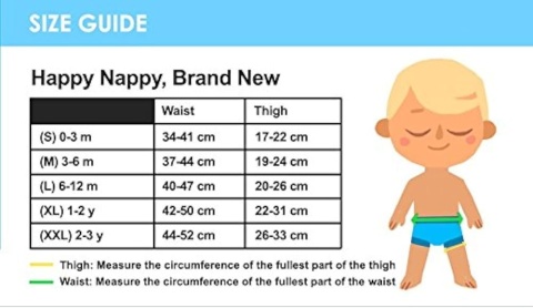 Pieluszka 2w1! Neoprenowa pieluszka do pływania Happy Nappy DUO 
