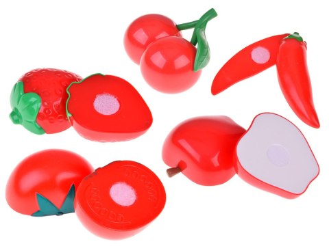 Zestaw do krojenia warzyw i owoców na rzepy + nauka kolorów - 34 ele ZA5904