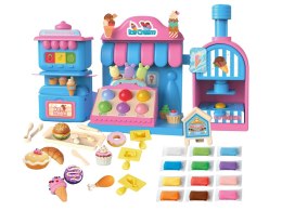 Słodki zestaw MASA PLASTYCZNA Lodziarnia Cukiernia - dużo akcesoriów ZA5895