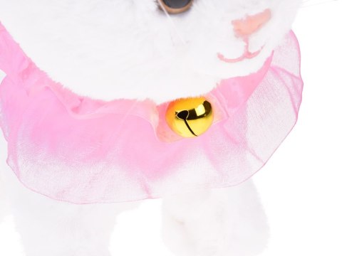 Kotek interaktywny chodzi na smyczy miauczy rusza ogonkiem ZA5592