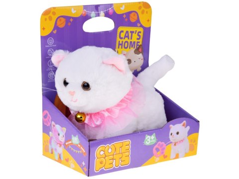 Kotek interaktywny chodzi na smyczy miauczy rusza ogonkiem ZA5592