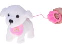 Piesek interaktywny chodzi na smyczy szczeka rusza ogonkiem ZA5591