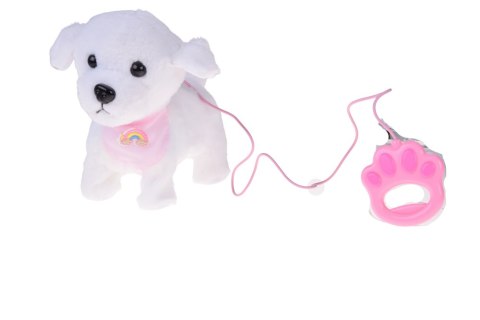 Piesek interaktywny chodzi na smyczy szczeka rusza ogonkiem ZA5591