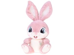 Pluszowy Królik 40 cm Urocza różowa MALINKA z zaginanymi uszami ZA5922