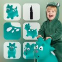Skoczek gumowy dla dzieci DINO 59 cm zielony do skakania z pompką