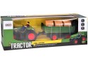 Sterowany Traktor na pilota z przyczepą + bale siana traktorzysta RC0717
