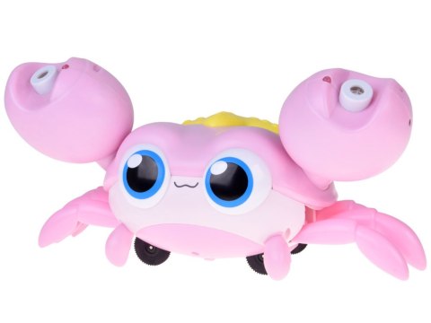 Uroczy chodzący KRAB na BAŃKI MYDLANE automat maszyna świeci gra ZA5717