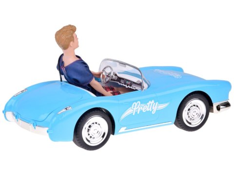 Autko na pilota Retro Cadillac Lalka Stylowy kierowca Ken RC0746
