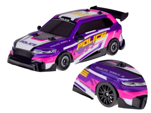 Auto do driftu zdalnie sterowane PODŚWIETLENIE wymienne opony 4WD RC0744