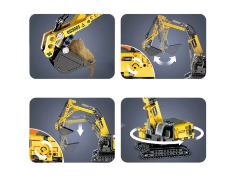 Klocki konstrukcyjne KOPARKA - model techniczny, 467 el. ZA4630