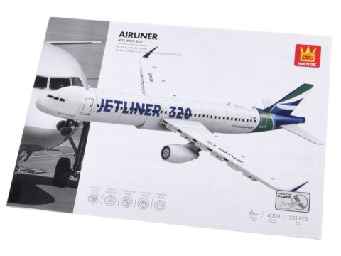 Klocki konstrukcyjne Samolot Jetliner 320 model pasażerski 133 ele ZA5678