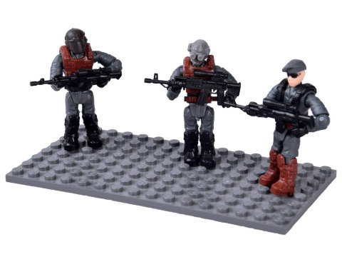 Klocki policjant SWAT ruchoma figurka żołnierzyk model do złożenia ZA5724
