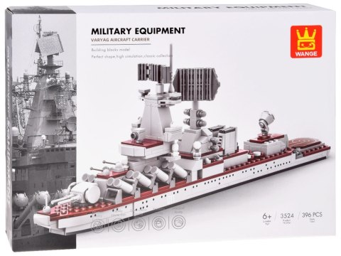 Klocki techniczne Statek Okręt Wojskowy krążownik Varyag 396 ele ZA5674