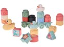 Miękkie Pastelowe Klocki Gumowe z Uroczymi Kaczuszkami Zestaw 30szt. ZA5671