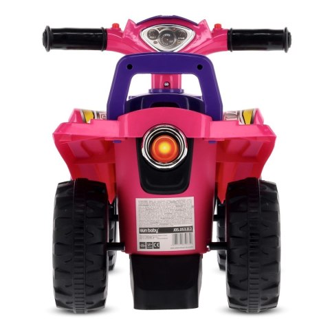 Jeździk dla dziecka na roczek Quad różowy