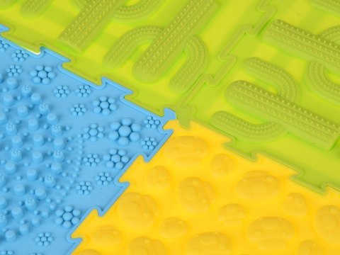 Mata sensoryczna typu PUZZLE gumowe 8 szt. - rozwój i zabawa ZA5862