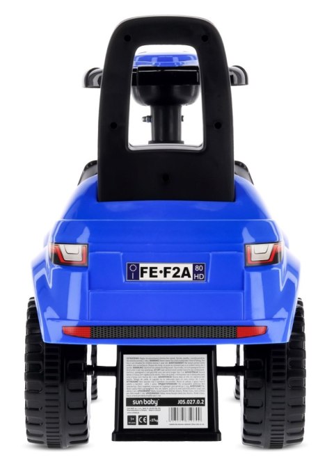 Jeździk pchacz chodzik dla dziecka (12m+) na roczek - niebieski