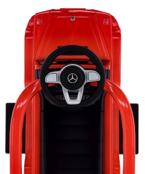 Jeździk pchacz chodzik dla dziecka Mercedes Benz G Klasa z popychaczem czerwony