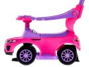 Jeździk pchacz chodzik dla dziecka z rączką i obejmą Sport car różowy