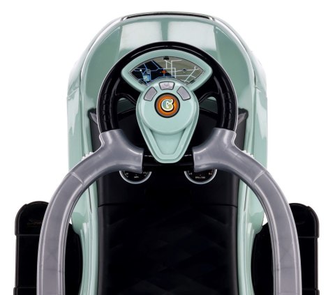 Jeździk pchacz chodzik z rączką i obejmą Sport car - szałwiowy - niespotykany kolor