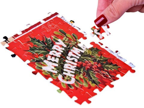 Kalendarz adwentowy PUZZLE - 24 świąteczne układanki w stylu VINTAGE ZA5885