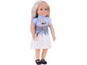 Elegancka Lalka 48 cm z długimi blond włosami - urocza stylizacja ZA5843