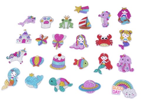 Kreatywny kalendarz adwentowy wyklejanka haft diamentowy breloczki ZA6019