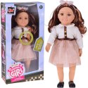 Stylowa Lalka 48 cm z długimi brązowymi włosami - urocza stylizacja ZA5842