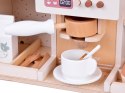 Zestaw Drewniany Kawiarnia Coffee Shop Ekspres Kubeczki Desery ZA5938