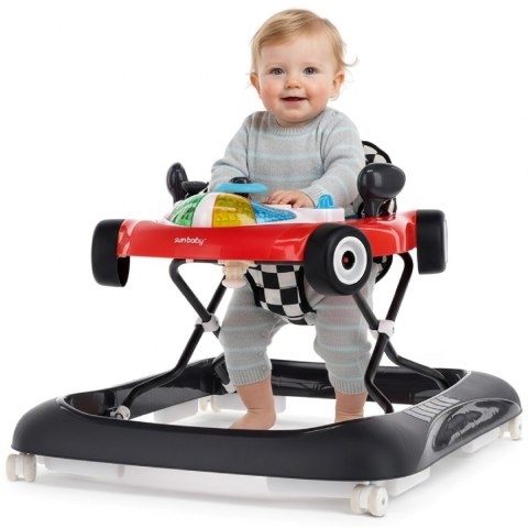 Chodzik wyścigówka - czerwono czarny