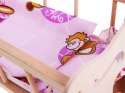 Drewniana KOŁYSKA dla lalki 50cm + pościel ZA2021