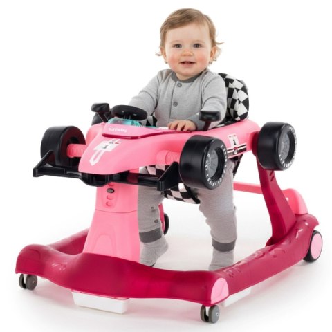 Jeździk pchacz chodzik dla dziecka (12m+) na roczek - biały