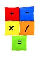 Woreczki gimnastyczne Akson ZESTAW ZNAKI MATEMATYCZNE