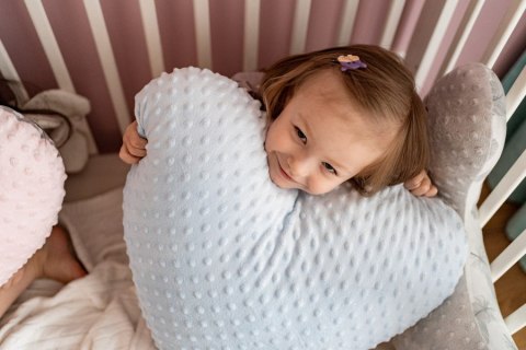 Dream Pillow poduszka SERCE plusz minky 50 x 60 cm 1 szt. - RÓŻOWY