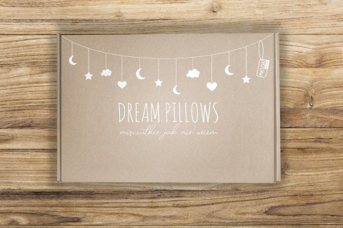 Dream Pillows girlanda pluszowa AKSON serca - BŁĘKITNY