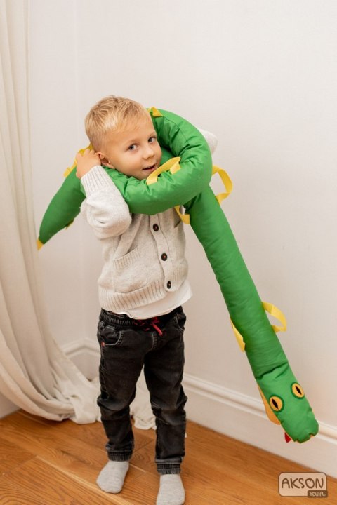WĄŻ SPACEROWY gąsienica zielony AKSON - 2,5 m