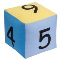 Kostka edukacyjna pastelowa 10 cm Cyfry