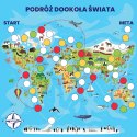 Mata Gra planszowa PODRÓŻ DOOKOŁA ŚWIATA 100x100 cm