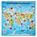 Mata Gra planszowa PODRÓŻ DOOKOŁA ŚWIATA 100x100 cm