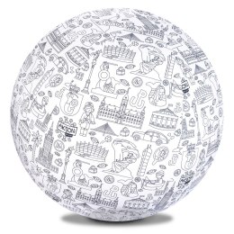 Piłka Balonowa do kolorowania XXL Akson seria miasta: WARSZAWA