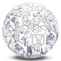 Piłka Balonowa do kolorowania seria miasta TRÓJMIASTO 30 cm
