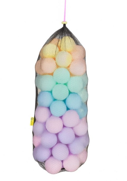 Piłki w worku suchy basen w woreczku 7cm - 100 szt. PASTELOWE