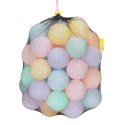 Piłki w worku suchy basen w woreczku 7cm - 50 szt. PASTELOWE
