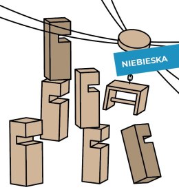 Gra integracyjna Wieża współpracy pojedyncza START niebieska
