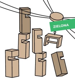 Gra integracyjna Wieża współpracy pojedyncza START zielona