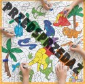Mata suchościeralna matematyczna Dinozaury 100x100 cm