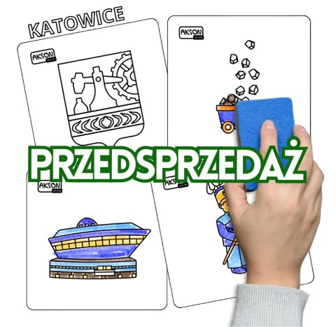 Karty suchościeralne KATOWICE zestaw 15 szt.