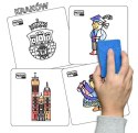 Karty suchościeralne KRAKÓW zestaw 15 szt.
