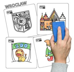 Karty suchościeralne WROCŁAW zestaw 15 szt.